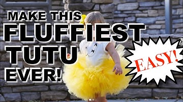DIY EASY, FLUFFY tutu tutorial. NO SEWING REQUIRED!