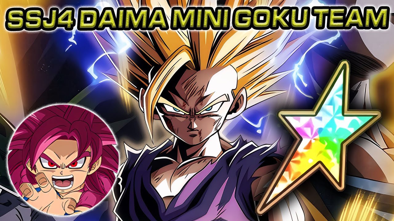100% PHY LR SSJ2 GOHAN ON SSJ4 DAIMA GOKU TEAM! Dragon Ball Z Dokkan Battle