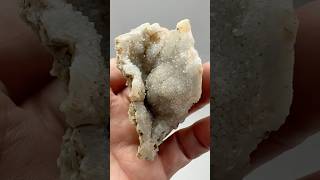 Arizona Seam Agate with Mostly an Open Quartz Crystal Face 06 08 25 #gemcabochons #agates #lapidary