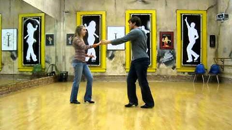 salsa, cross body leads, open break to back to back to hammerlock