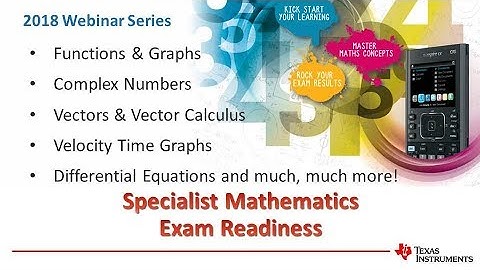 Specialist Exam Ready with TI Nspire