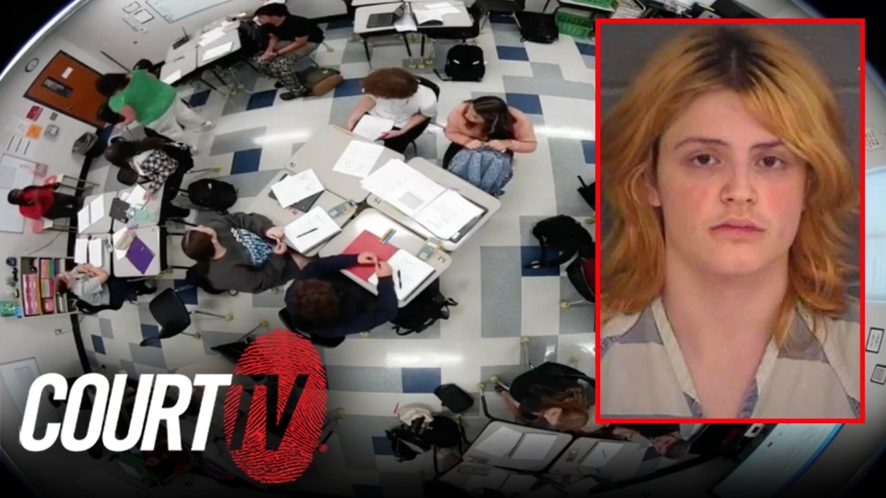 Surveillance Video Shows Colt Gray Outside Classroom With Gun