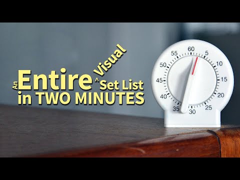 An Entire Visual Set List In 2 Minutes