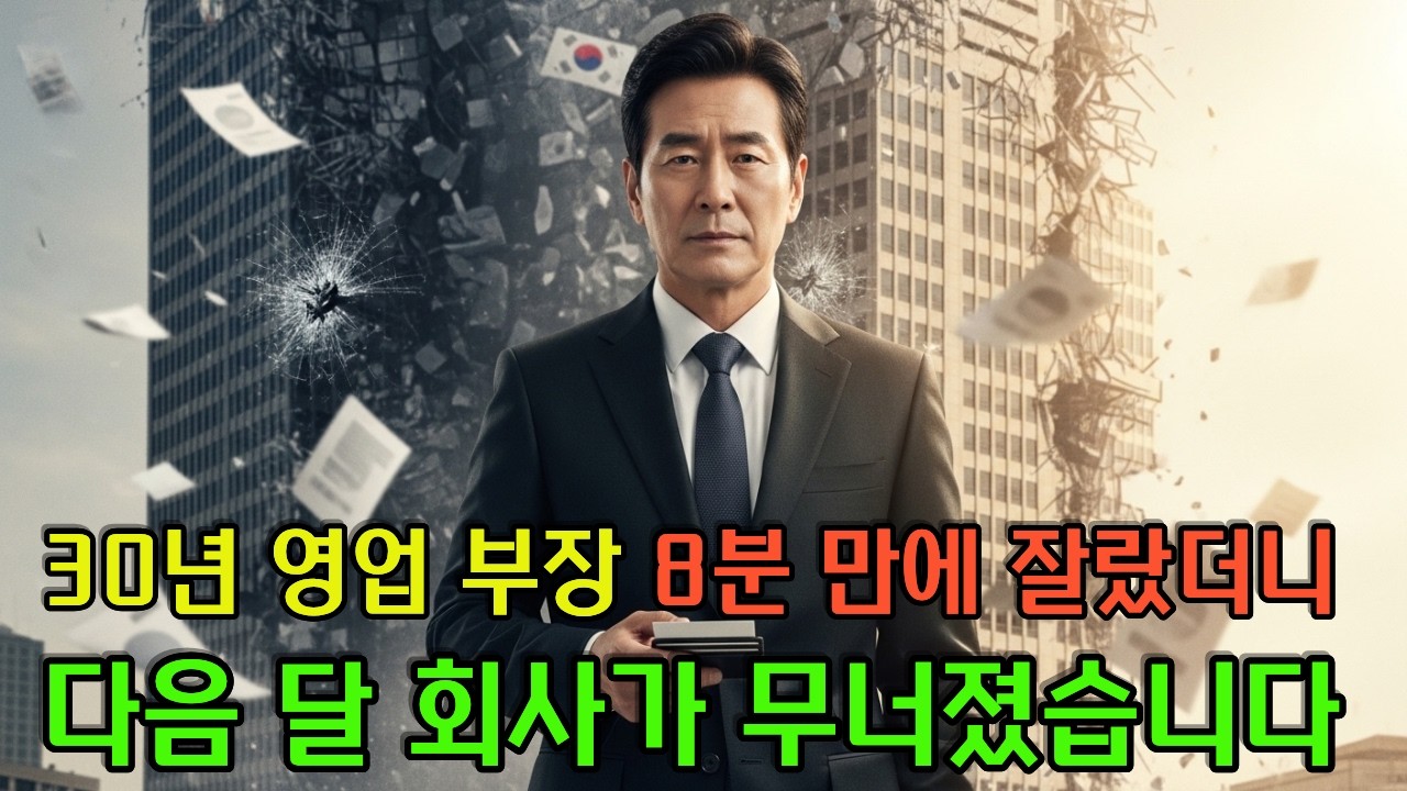 30년 충성한 영업 부장 8분 만에 잘랐더니 다음 달 회사가 무너졌습니다