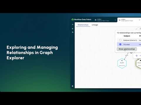 Exploring and Managing Relationships in Graph Explorer | Data Fabric
