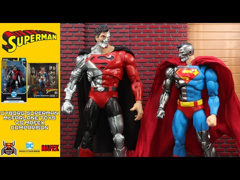 McFarlane DC Multiverse CYBORG SUPERMAN & Mafex 164 Return of DC