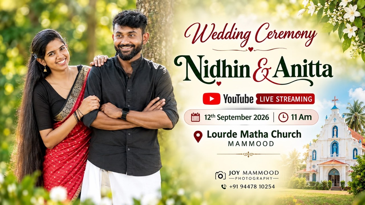 WEDDING CEREMONY || NIDHIN & ANITTA