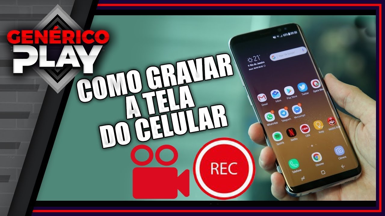 Como gravar a tela do seu celular - Sem marca D'água - YouTube