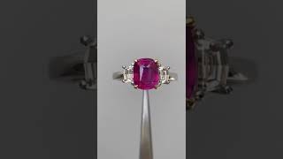 4 Ct Unheated Ruby Ring Sunlight Only Profile