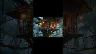 Beautifull Tree House In Jungle Peace Nest