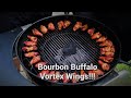 Bourbon Buffalo Wings Using the Vortex on the Weber Kettle!!!