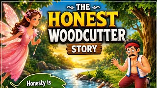 The honest woodcutter story l story in English l moral short story English l animals story l story 