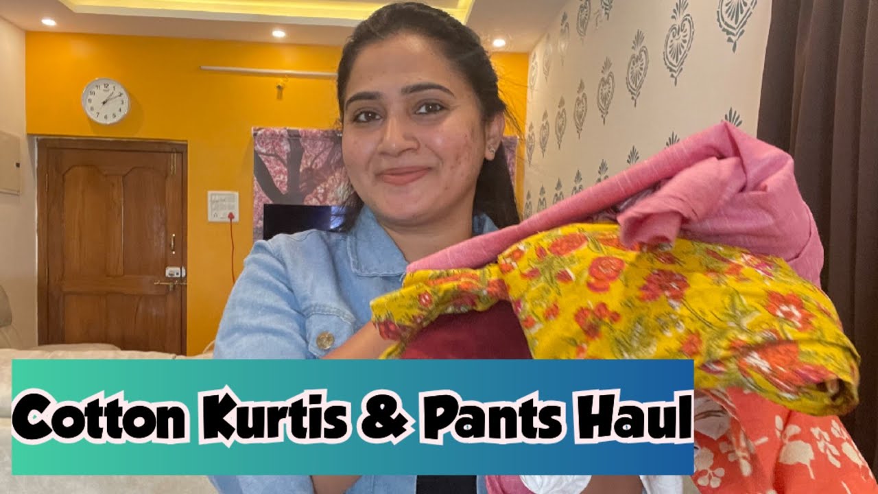 Cotton Kurti Under 500/ , Summer Kurti Pants Amazon Shopping HaulZindagi Unlimited Telugu