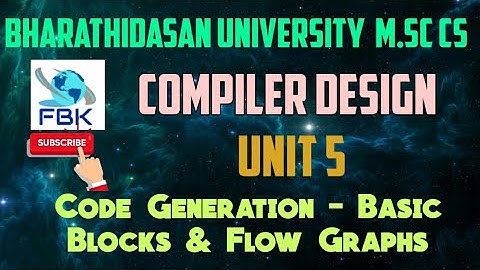 Basic Blocks  & Flow Graphs
