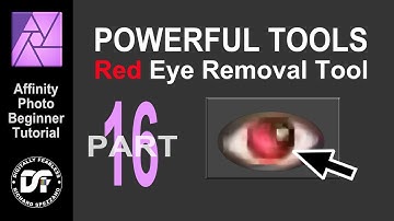 Remove Red Eye tool, Affinity Photo beginner tutorial. Powerful tools part 16