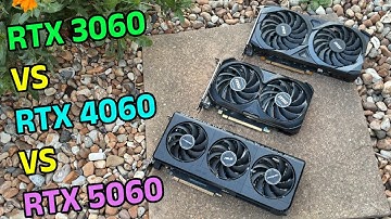 RTX 3060 vs 4060 vs 5060 in 2025