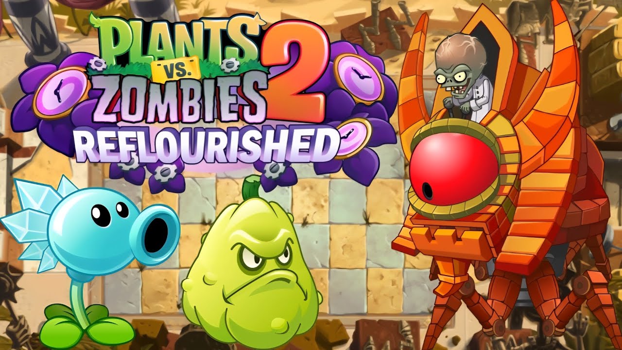 Ancient Egypt Expansion! Zombot Spinx-inator 2.0! REPLAY! - PVZ2: Reflourished Part 84