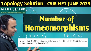 "CSIR NET 2025 Secret: How to Count Homeomorphisms on Topological Spaces | Noble Forum"