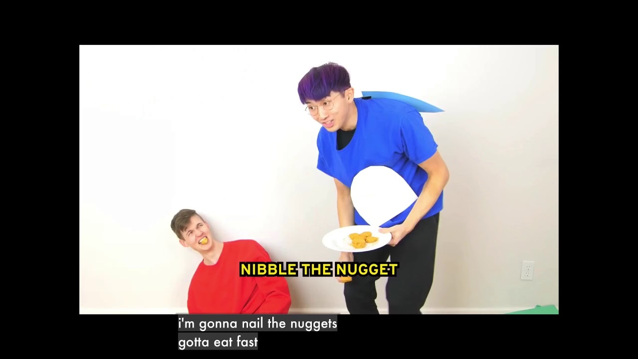 Nibble this nugget Nibble the nugget (comparison)
