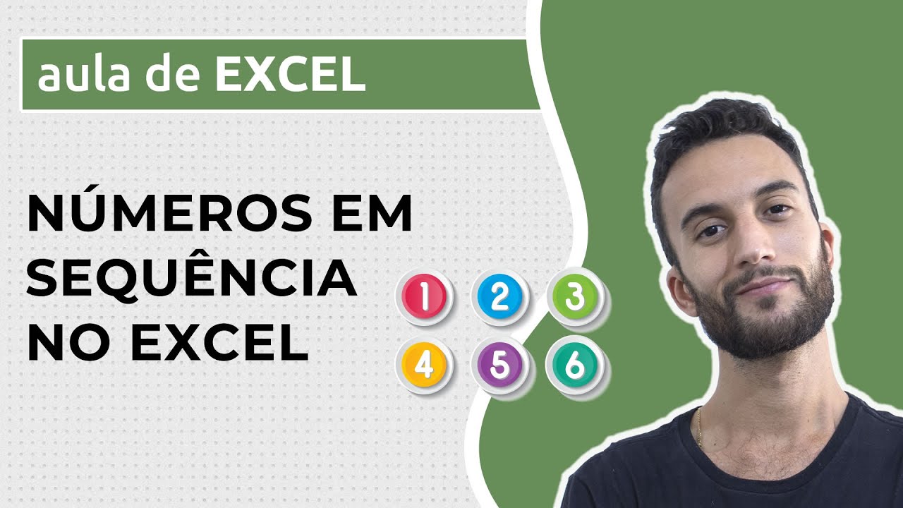 Como criar números em sequência no Excel YouTube