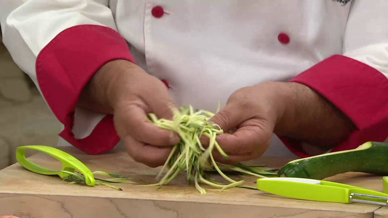 Set of 3 Fruit and Vegetable Peelers w/ Holder on QVC YouTube