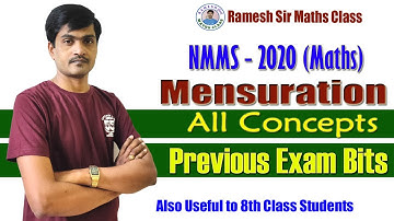 NMMS 2020 I Maths I Mensuration I All Concepts & Previous Examination Bits I Ramesh Sir Maths Sir