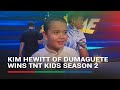 Kim hewitt of dumaguete wins tnt kids season 2  abscbn news