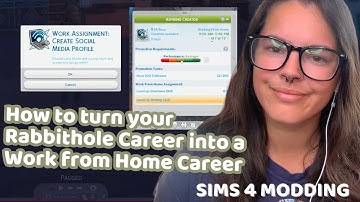 How to Create a Work from Home Career | Sims 4 Mod Tutorials 2025 | Careers Part V