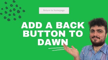How to add a back button to your Dawn Theme product page - Shopify 2.0 tutorials 2021/22 UPDATED