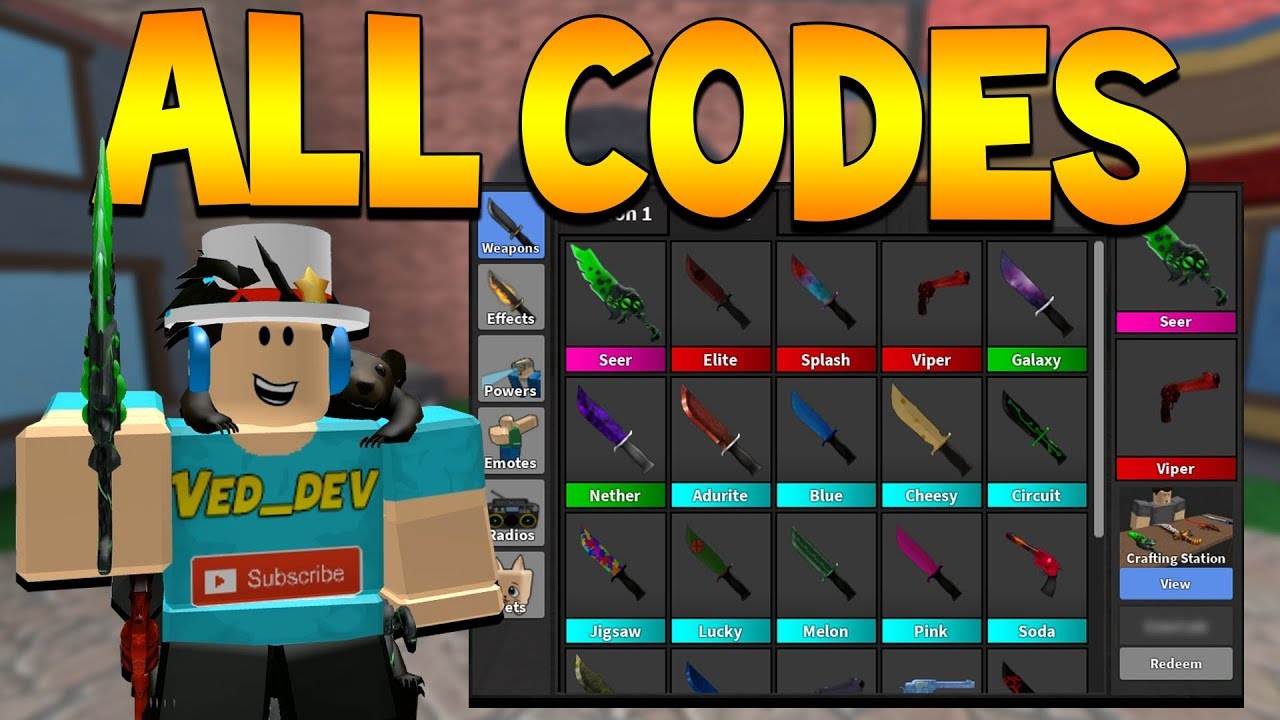 Codes For Roblox Game Assassin 2019