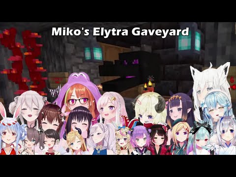 Everyone's Reactions At Miko & Suisei's Haunted House - Miko's Elytra Graveyard【Hololive Eng Sub】