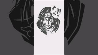 #itachiuchiha #illustration in #inkscape from #naruto #anime #digitalart