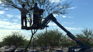 unsafe boom lift operator