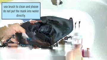 The Video To Show How To Wash A Message Mask With LED
