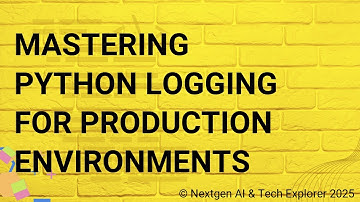 Mastering Python Logging for Production Environments