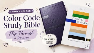 Color Code Study Bible Review 📖💜 | Thomas Nelson (All-in-One Study Bible!)