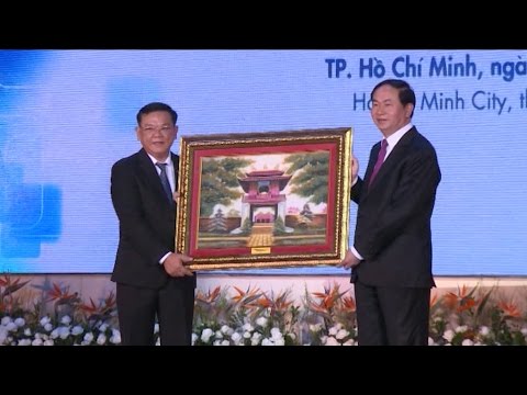 Video Chủ Tịch Cước Trần Đại Quang dự Lễ kỷ niệm 40 năm... - youtube