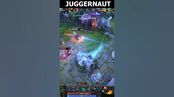 JUGGERNAUT GOD OF SLASH ⚔️🔥#shorts #dota2 #juggernaut #rampage #akarasdota2