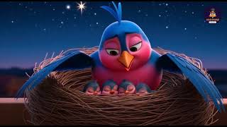 Rock-a-Bye Baby Under the Moonlight 🌙 A Soothing Jungle Lullaby Journey #lullaby #rhymes 