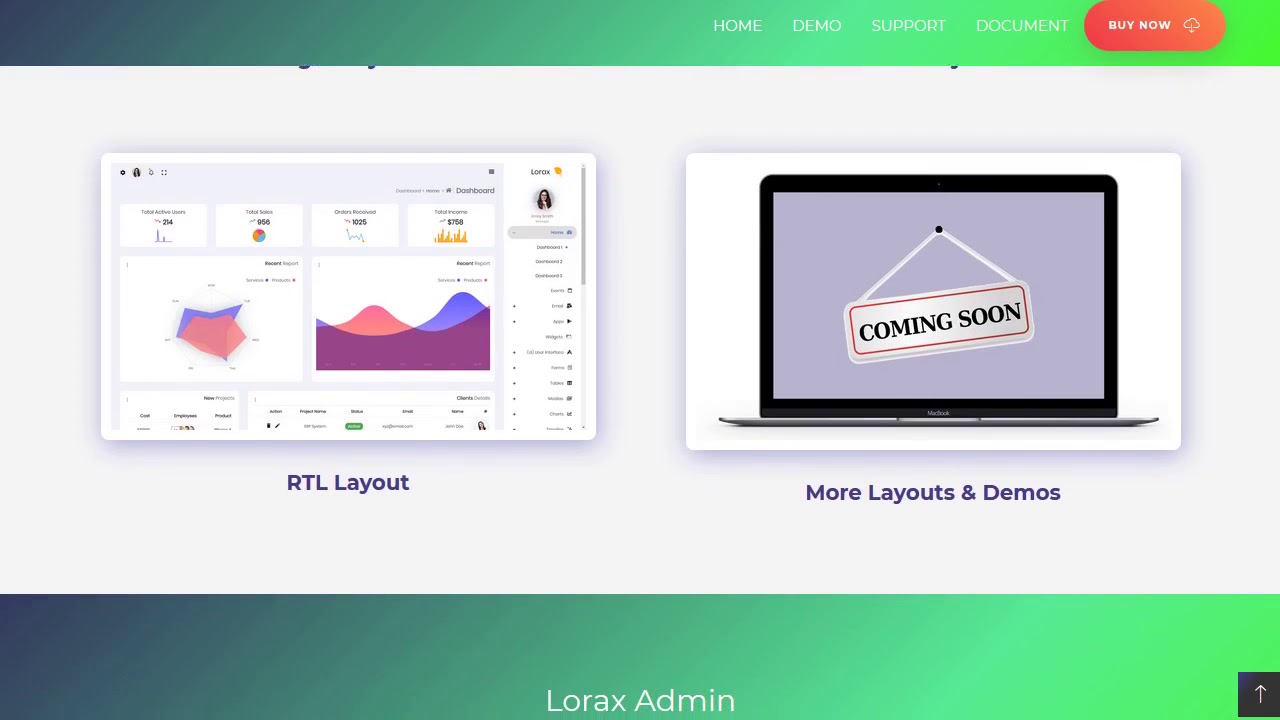 Lorax - Angular 7 Admin Dashboard Template - YouTube