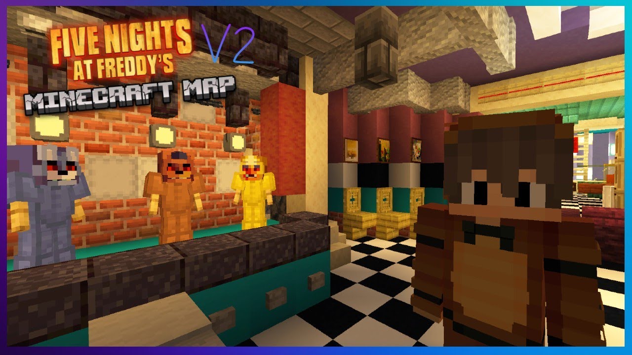 FNAF 1 Map Speedbuild (+Map Tour) in Minecraft 