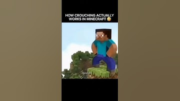 how crouching actually work in Minecraft #minecraft  #effect  #funny
