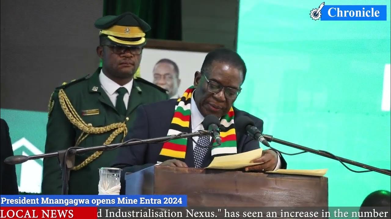 President Mnangagwa opens Mine Entra 2024 YouTube