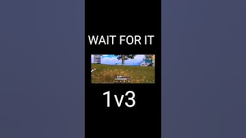 wait for end #short | BGMI VIDEO | 1v3  |