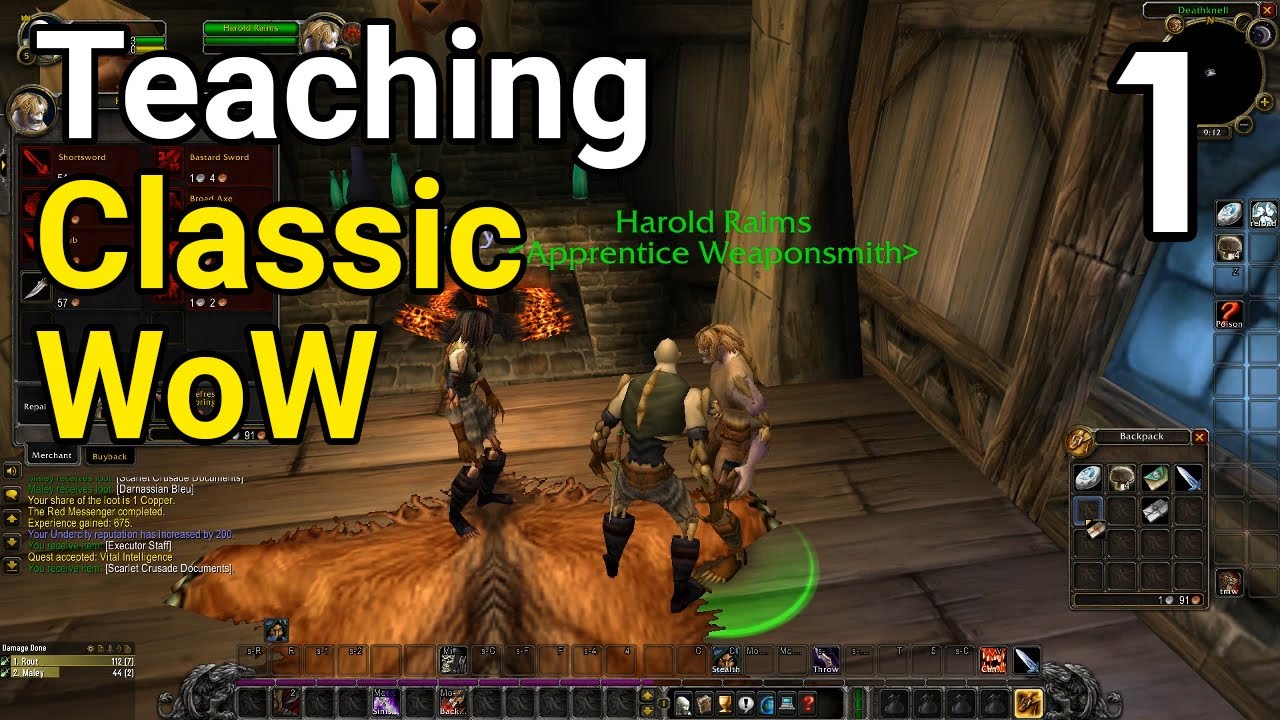 First Time Player Teaching My Friend How To Play Classic WoW YouTube