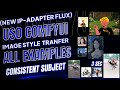 USO (New IP-Adapter Flux) ComfyUI Workflow: Image Style Transfer, Same Face, Full Demos