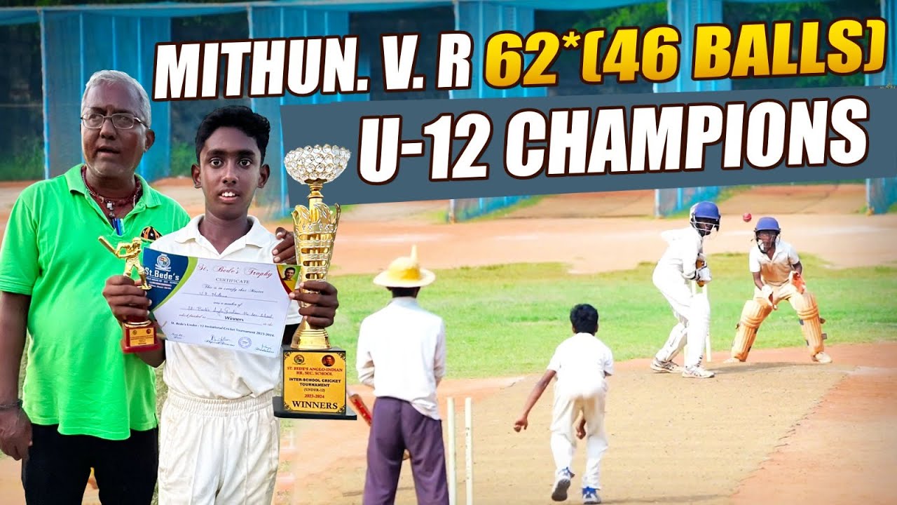 MITHUN. V. R | 62*(46 BALLS) | U-12 CHAMPIONS | Cricket7