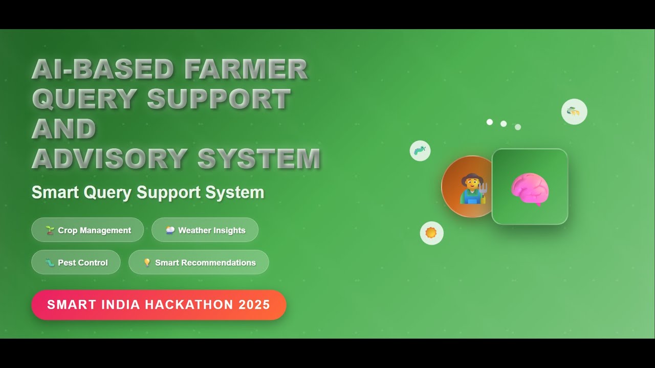 SIH - AI-Based Farmer Query Support and Advisory System by HexaCoders