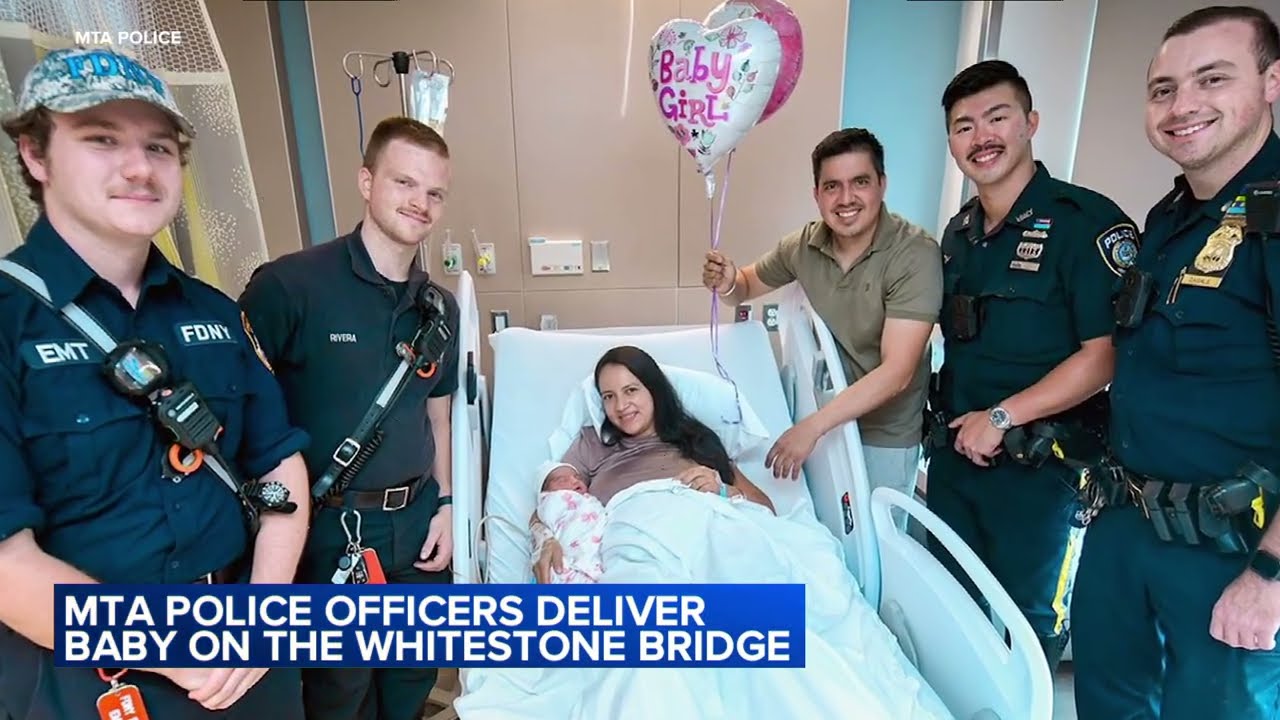 MTA police officers deliver baby on the Whitestone Bridge