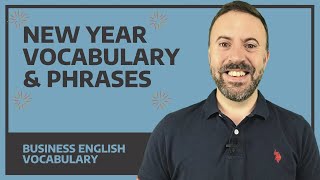 New Year vocabulary and phrases - English lesson